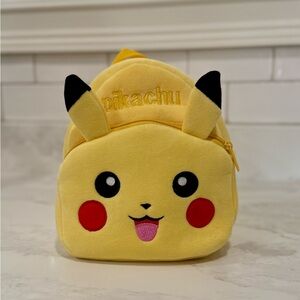 Pikachu Kids Plush Backpack – Small Kindergarten Size